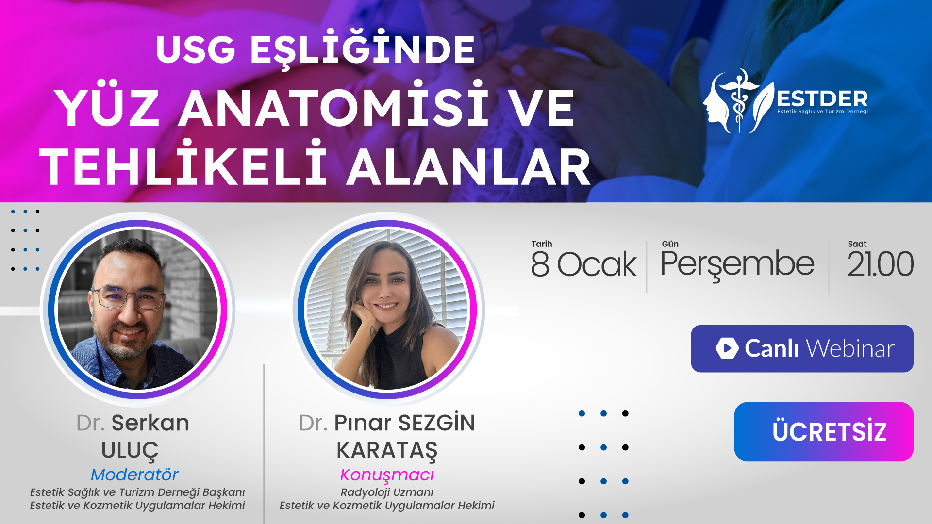 USG Eşliğinde Yüz Anatomisi ve Tehlikeli Alanlar